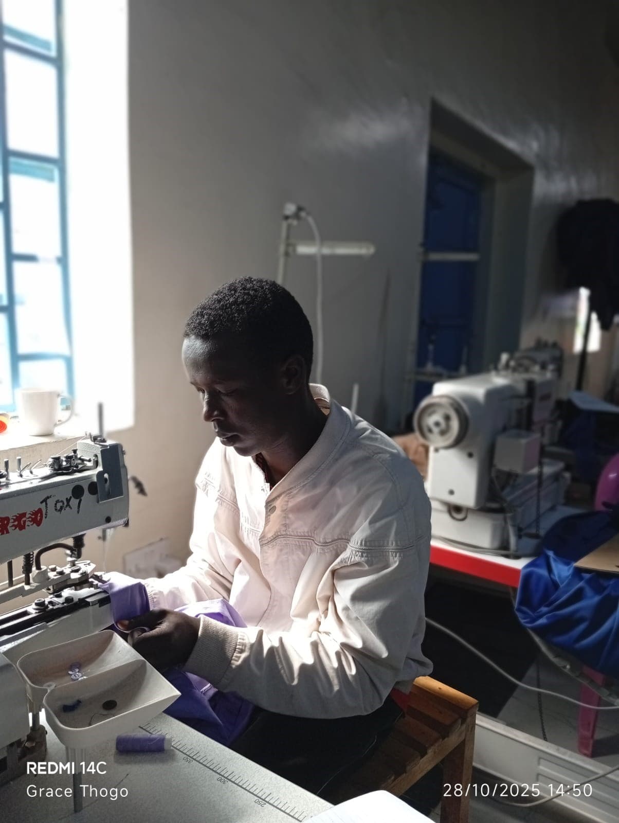 Peter Eramram - I joined with fear and doubt, but I am leaving with confidence, purpose, and professional sewing skills.